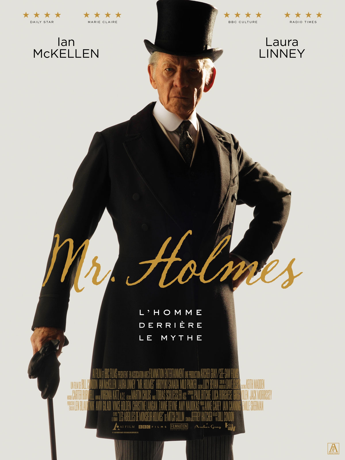  Sr. Sherlock Holmes (2015) Poster 