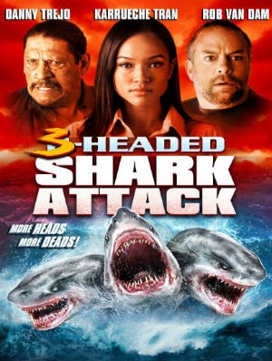  O Ataque do Tubarão de Três Cabeças (2015) Poster 