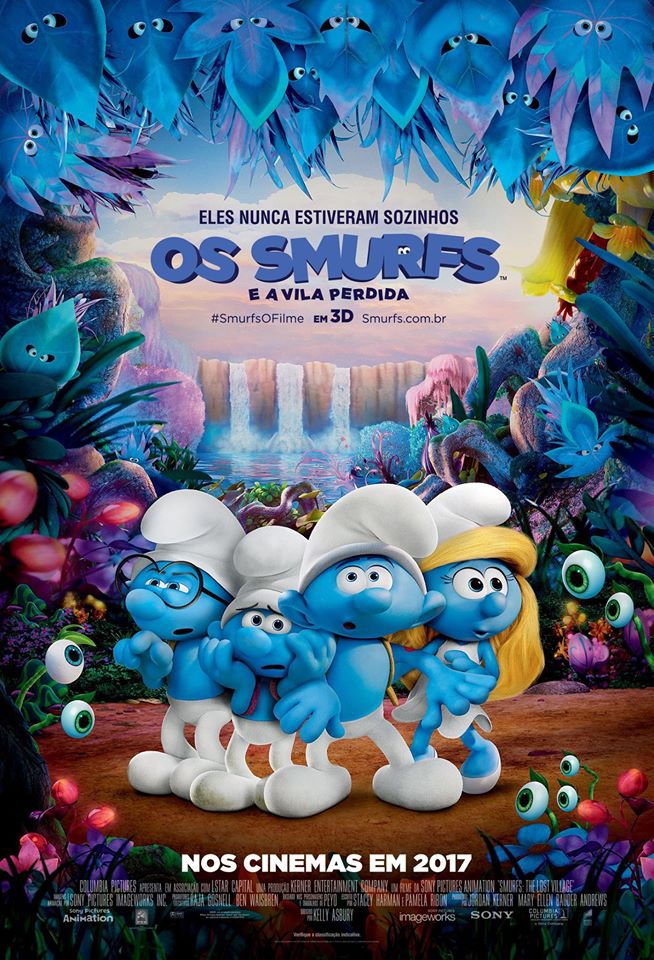  Os Smurfs e a Vila Perdida (2017) Poster 